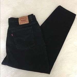 Vintage Levis 550 black high rise mom Jeans